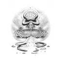 flapjack praying tattoo design idea