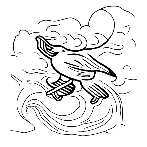 flying Albatross tattoo design idea