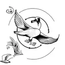 flying Albatross tattoo design idea
