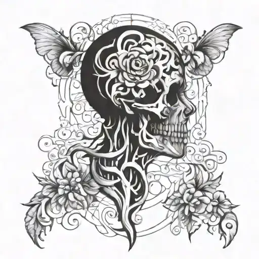 depression and anxiety tattoo design idea