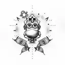 nurse minion tattoo design idea