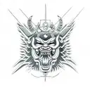 thunder god raijin tattoo design idea