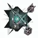 bow and arrow tattoo design idea