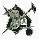 bow and arrow tattoo design idea