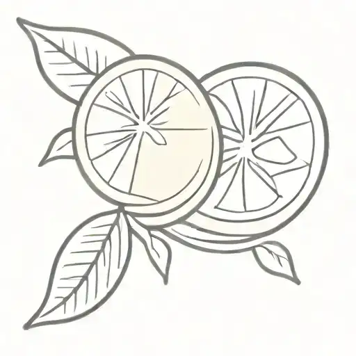 lemon tattoo design idea