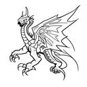 minecraft Ender dragon  tattoo design idea