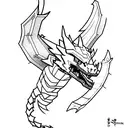 minecraft Ender dragon  tattoo design idea