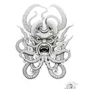 hades, kraken tattoo design idea