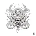 hades, kraken tattoo design idea