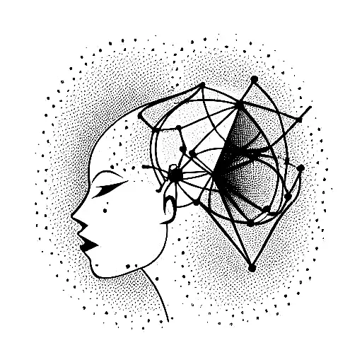 artificial neural networks with nerouns tattoo design idea