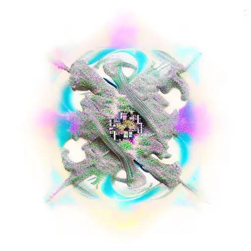 artificial neural networks with nerouns tattoo design idea