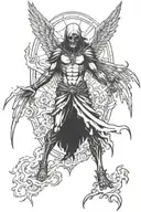 death angel tattoo design idea