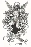 death angel tattoo design idea