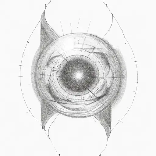 Generate a one-line drawing resembling the outline of a light bulb, with a single continuous line that starts from the b tattoo design idea