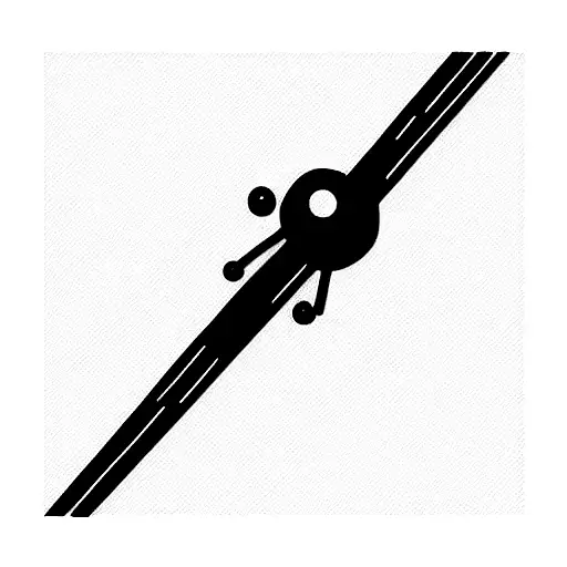 linea de vida con moto, bala, cráneo, coche tattoo design idea