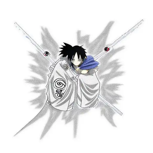 itachi uchiha vs obito uchiha tattoo design idea