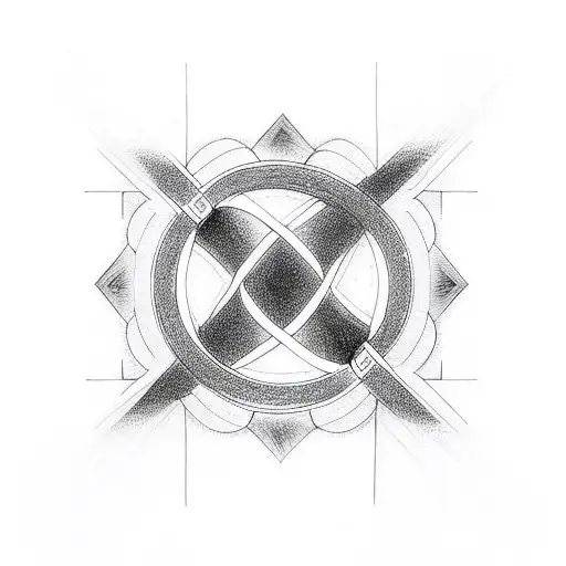 Infinity Symbol with mine  tattoo design idea