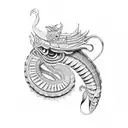 Quetzalcoatl  tattoo design idea