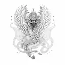 Quetzalcoatl  tattoo design idea