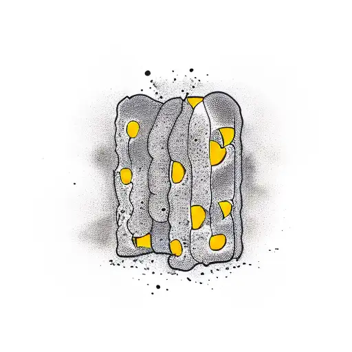 toast with cheese tattoo design idea