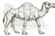 Camel but nietsche philosophy concept tattoo design idea
