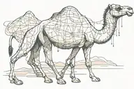 Camel but nietsche philosophy concept tattoo design idea