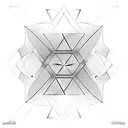 Infinity Triangle optical Illusion  tattoo design idea