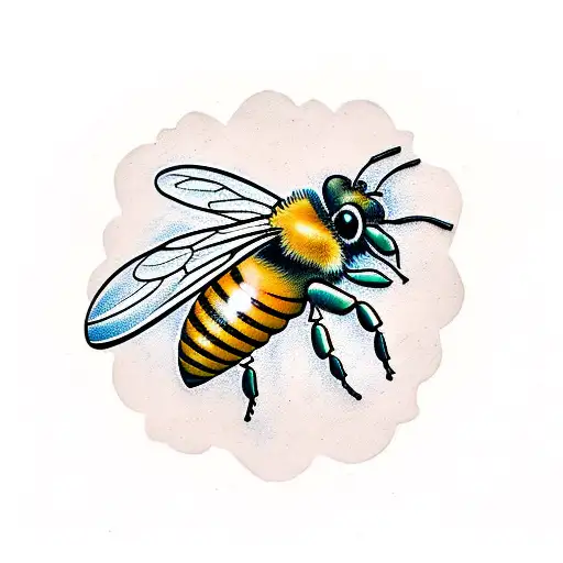 Honey Bee tattoo design idea