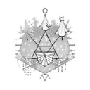 christmas tattoo design idea