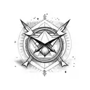 blackjack, illuminati, ocean  tattoo design idea