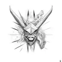 blackjack, illuminati, ocean  tattoo design idea