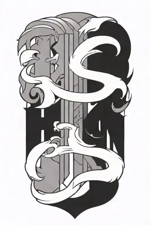 A minimalist design of Emilio name in a unique font inspired by sword art online tattoo design idea