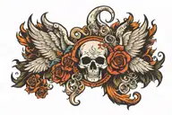 give heaven some hell tattoo design idea