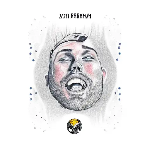 zach bryan lyrics with illustration tattoo design idea