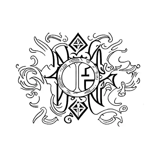 combination of my pets' names - Tempo & Fireball tattoo design idea