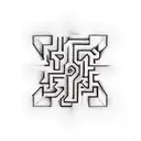 life is a maze tattoo design idea