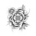 Design Description: - The tattoo will be located on your lower right arm. - The centerpiece of the design will be a deta tattoo design idea