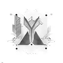 gold bar tattoo design idea