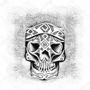 Skull tattoo design idea