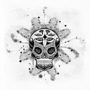 Skull tattoo design idea