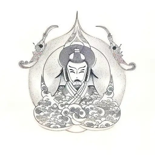 ikigai tattoo design idea