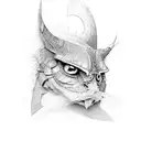 sharp scratches tattoo design idea