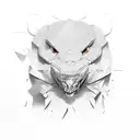 sharp scratches tattoo design idea