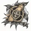 masculine Catholic powerful forearm tattoo tattoo design idea