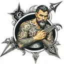 masculine Catholic powerful forearm tattoo tattoo design idea