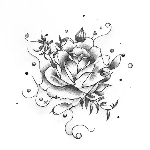 guadalupe flowers  tattoo design idea