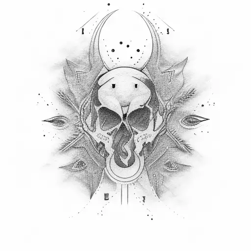 twin flame tattoo design idea
