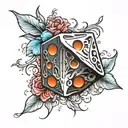 dice tattoo design idea