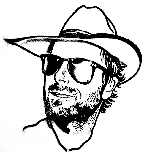 dierks Bentley’s burning man tattoo design idea