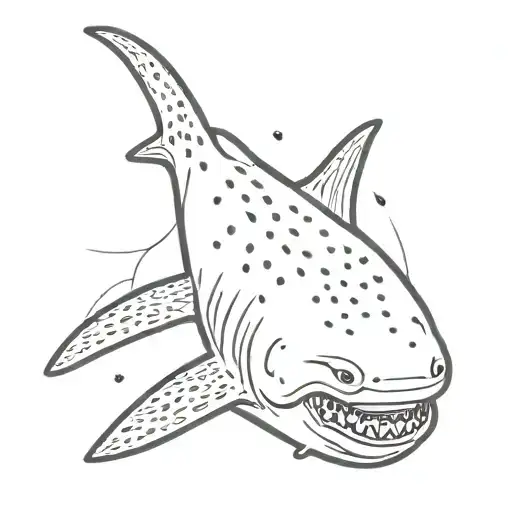 whale shark tattoo design idea